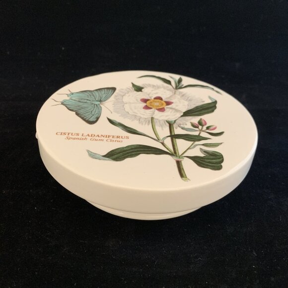 Portmeirion Botanical Garden Canister Replacement Lid Only Spanish Gum Cistus - Picture 1 of 11